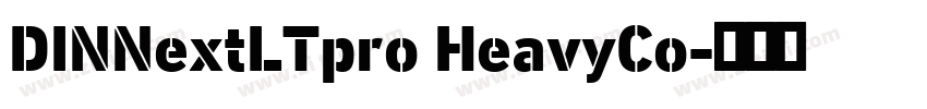 DINNextLTpro HeavyCo字体转换